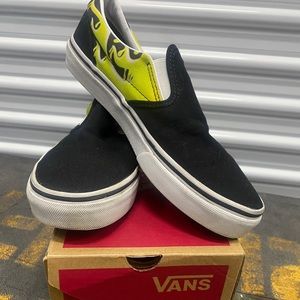 Vans Boys Junior slip ons size 6.